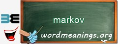 WordMeaning blackboard for markov